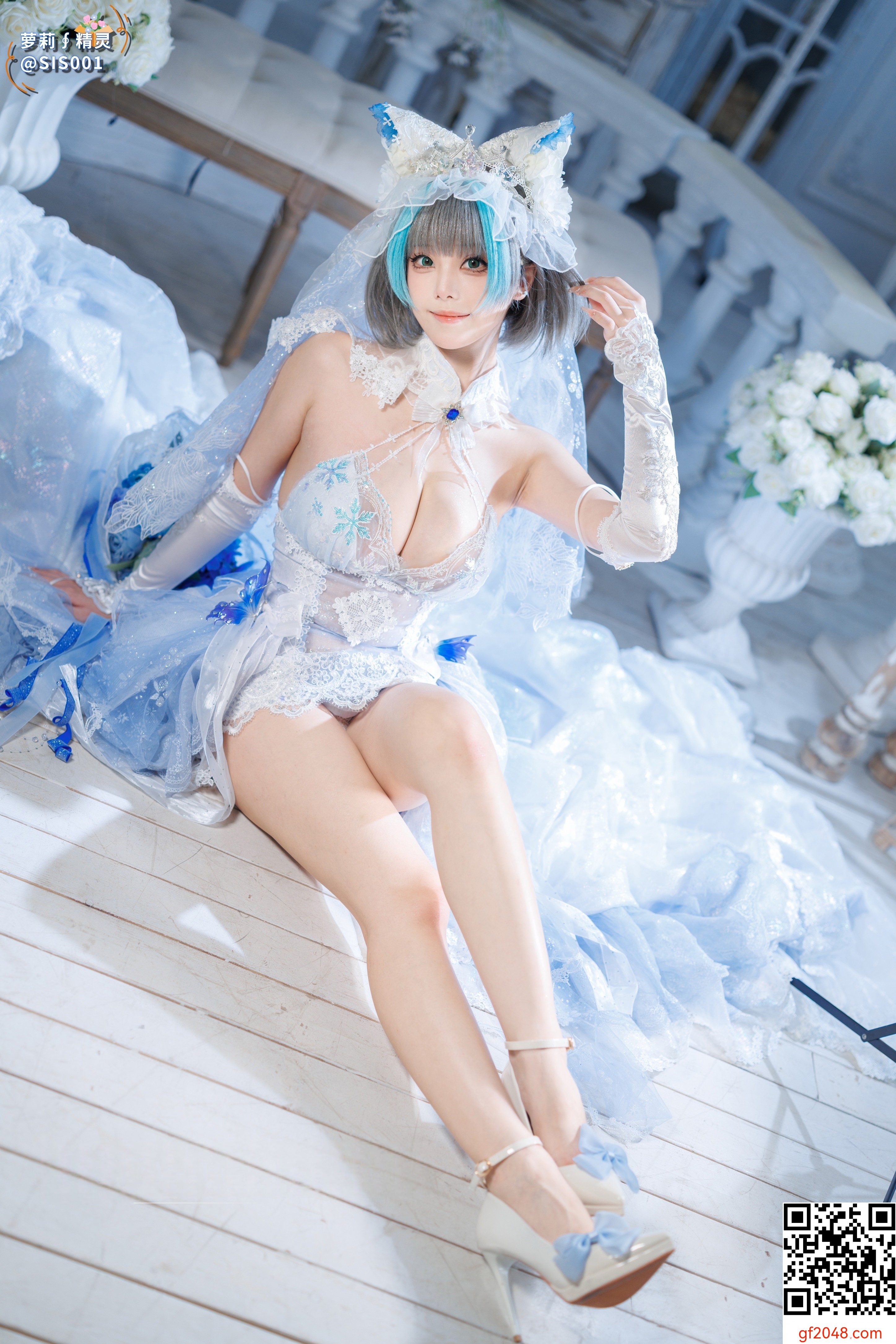 【达人组出品】Coser@蜜汁猫裘 - 柴郡花嫁 [125P]