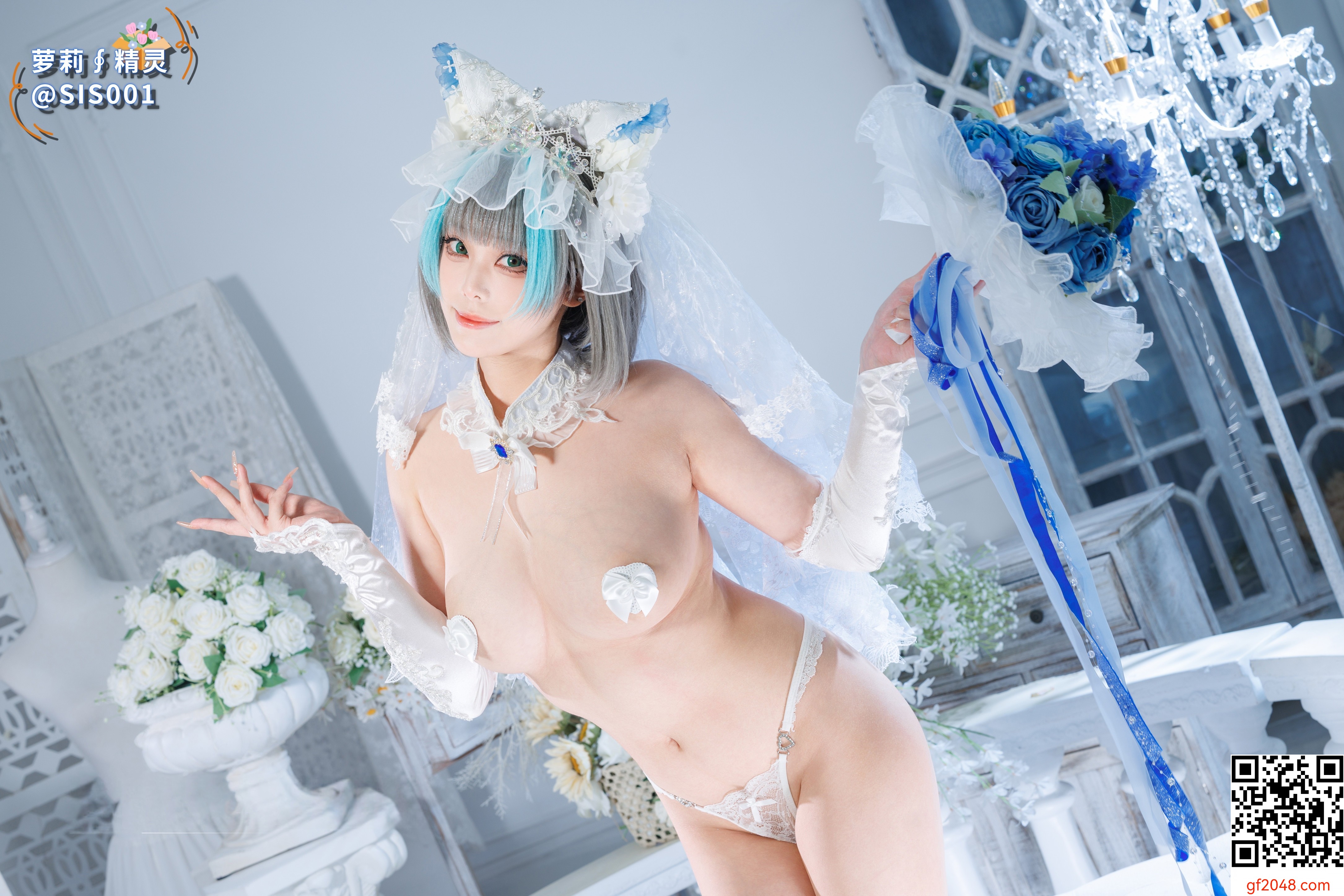 【达人组出品】Coser@蜜汁猫裘 - 柴郡花嫁 [125P]