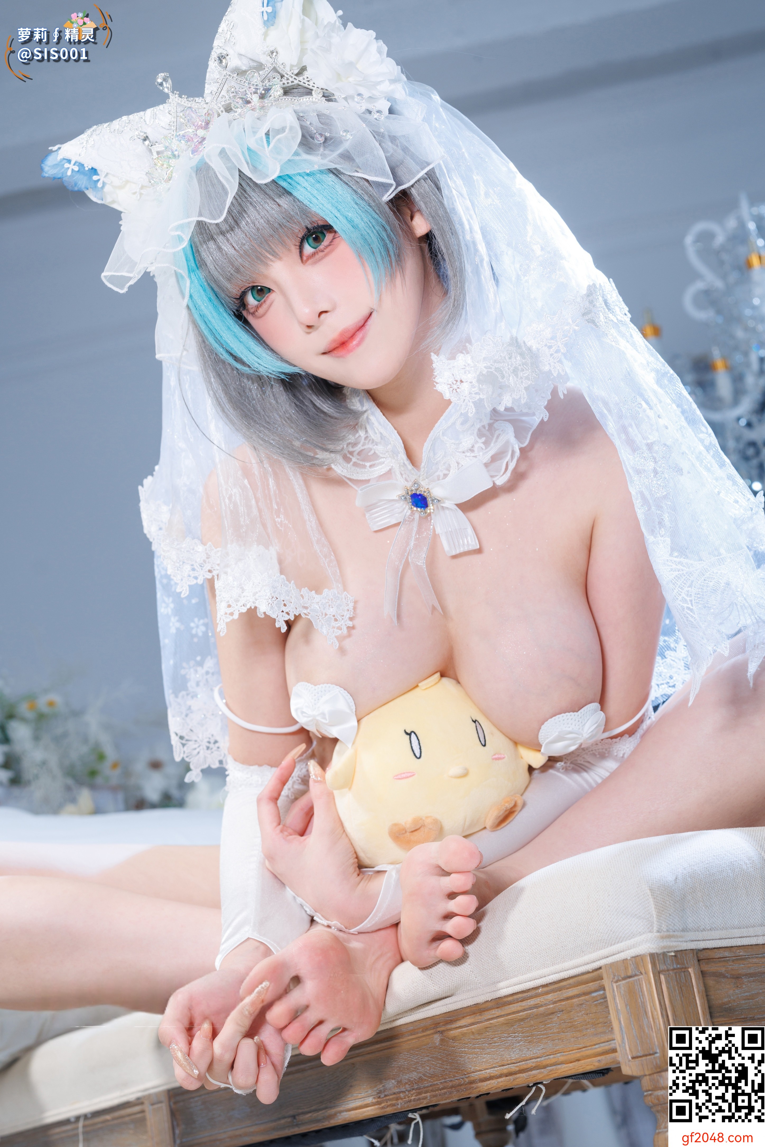 【达人组出品】Coser@蜜汁猫裘 - 柴郡花嫁 [125P]