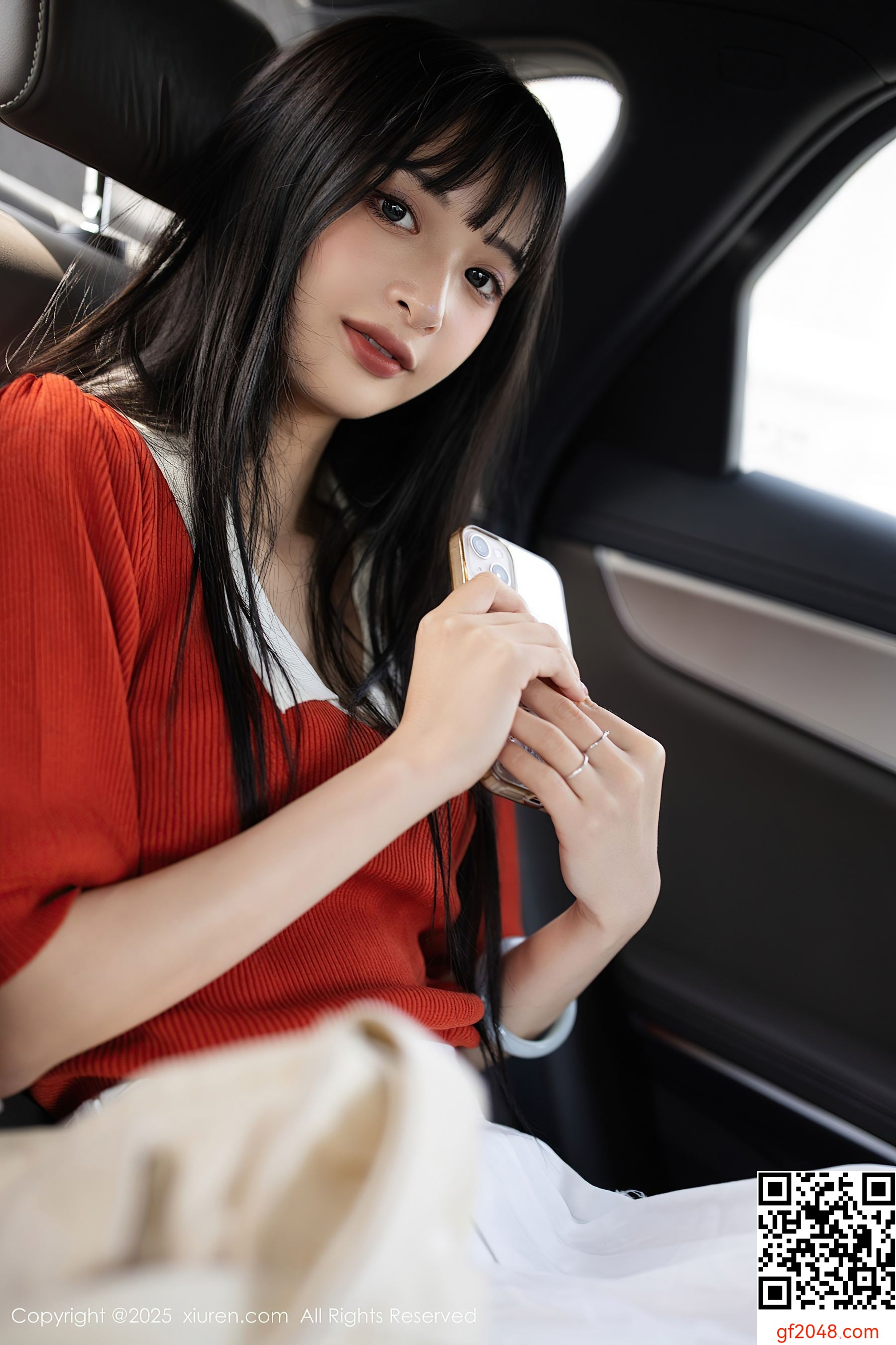 [XiuRen秀人网] No.10247 茂木希子 橙色T恤