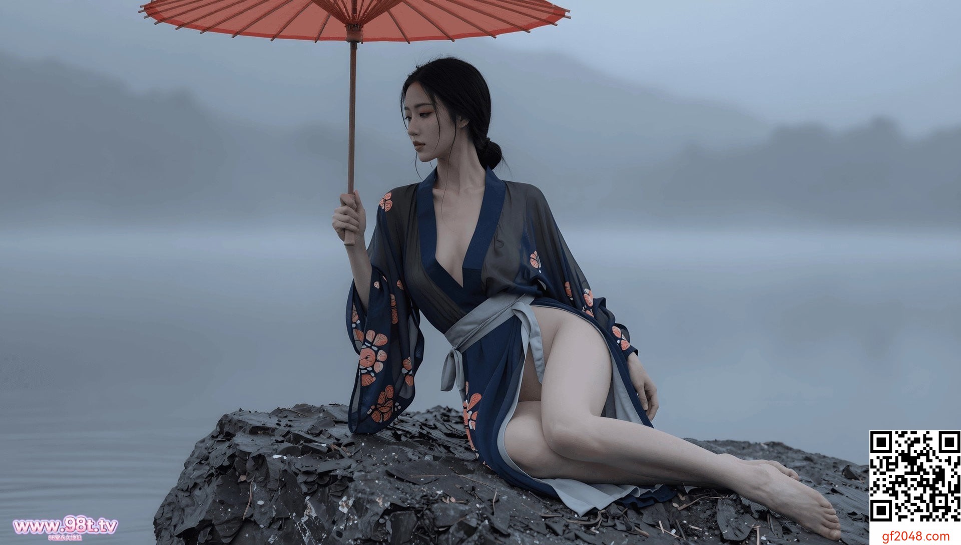 幻姬物语 - 雾湖孤伞，薄纱下美好的双乳[31P]